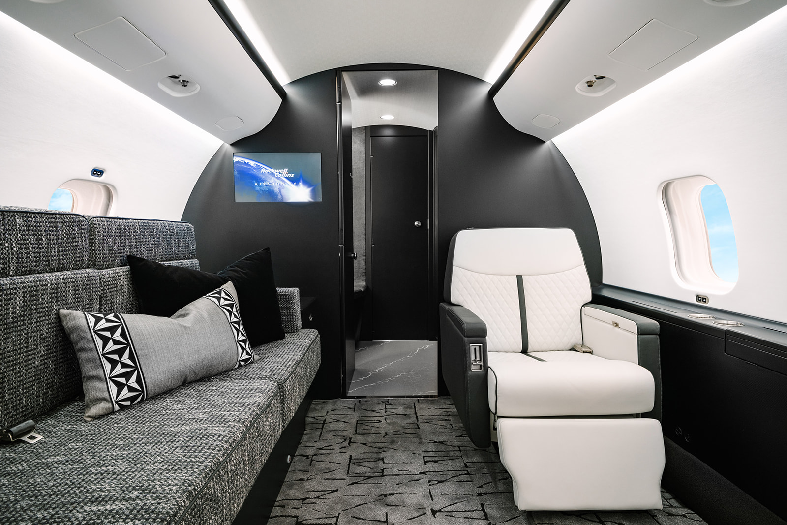 private jet interior designer branding photoshoot tampa florida