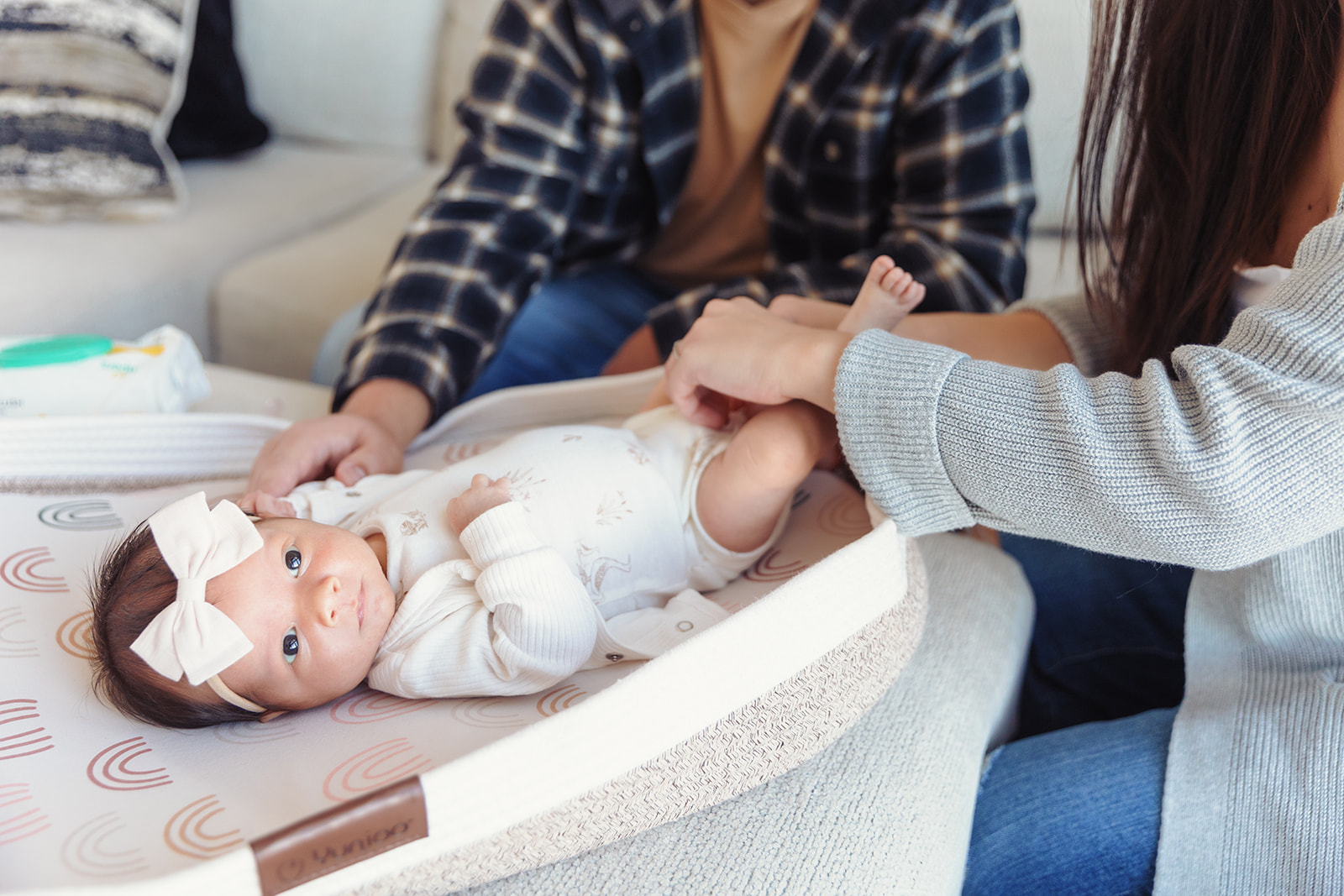A beautiful In-Home Lifestyle Newborn Session held in Harrod, Ohio.