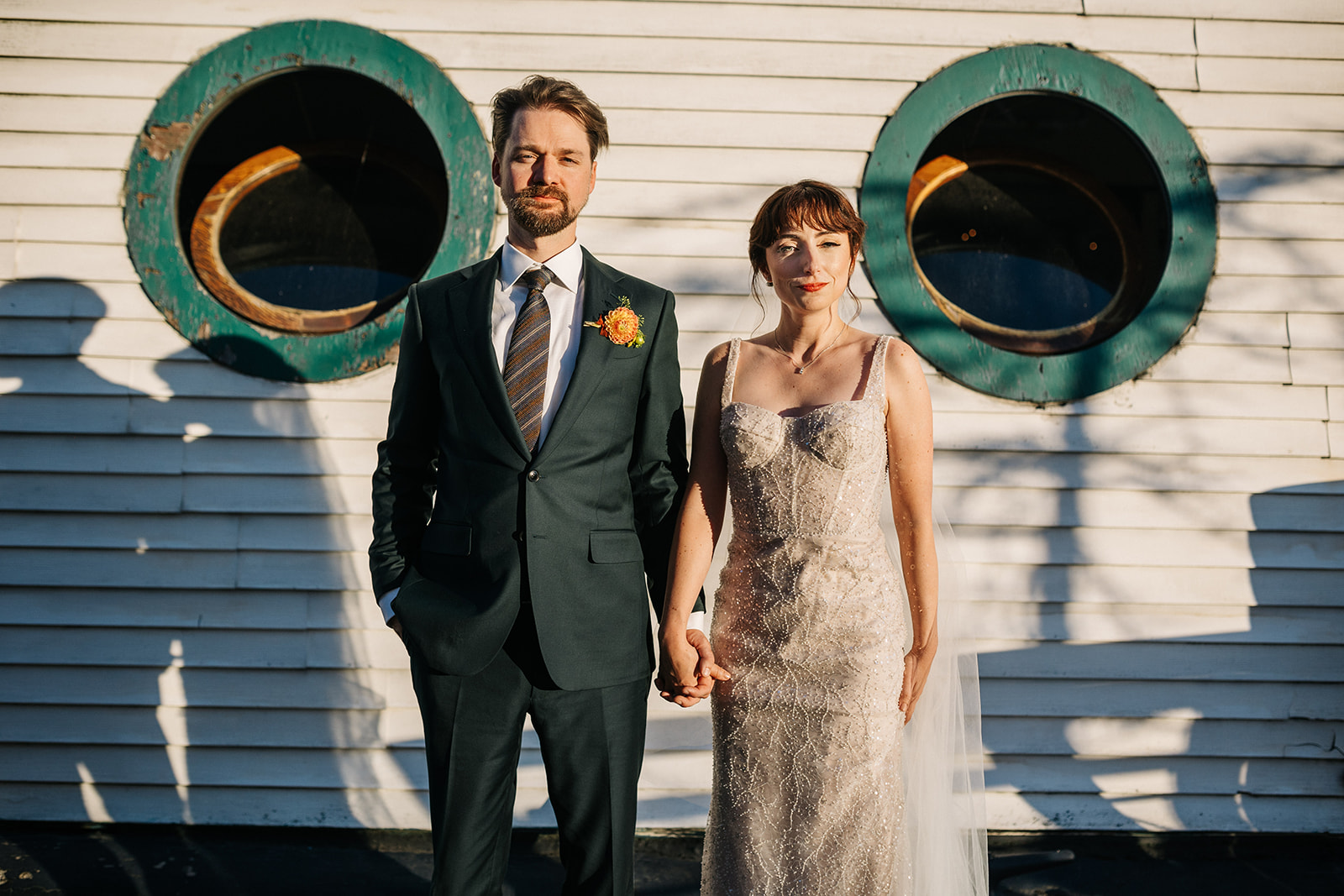 Portrait photography Seattle wedding at The MV Skansonia