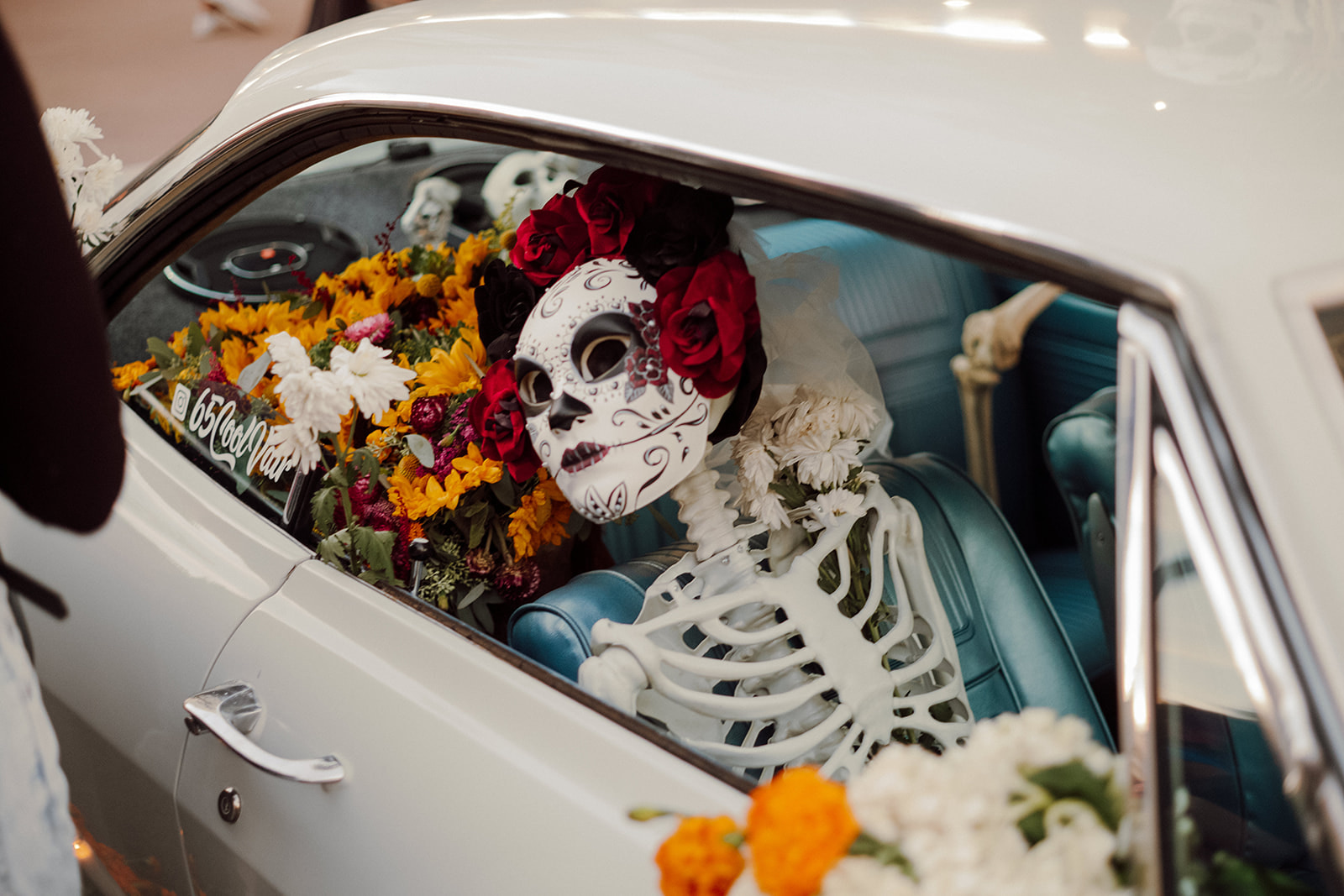 car alter honoring those who passed away Dia de Los Muertos Celebration in Downtown Santa Ana CA