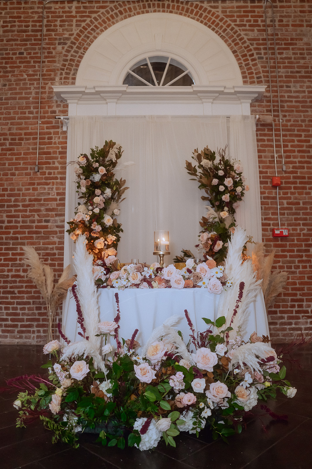 estate on second wedding tables with flowers