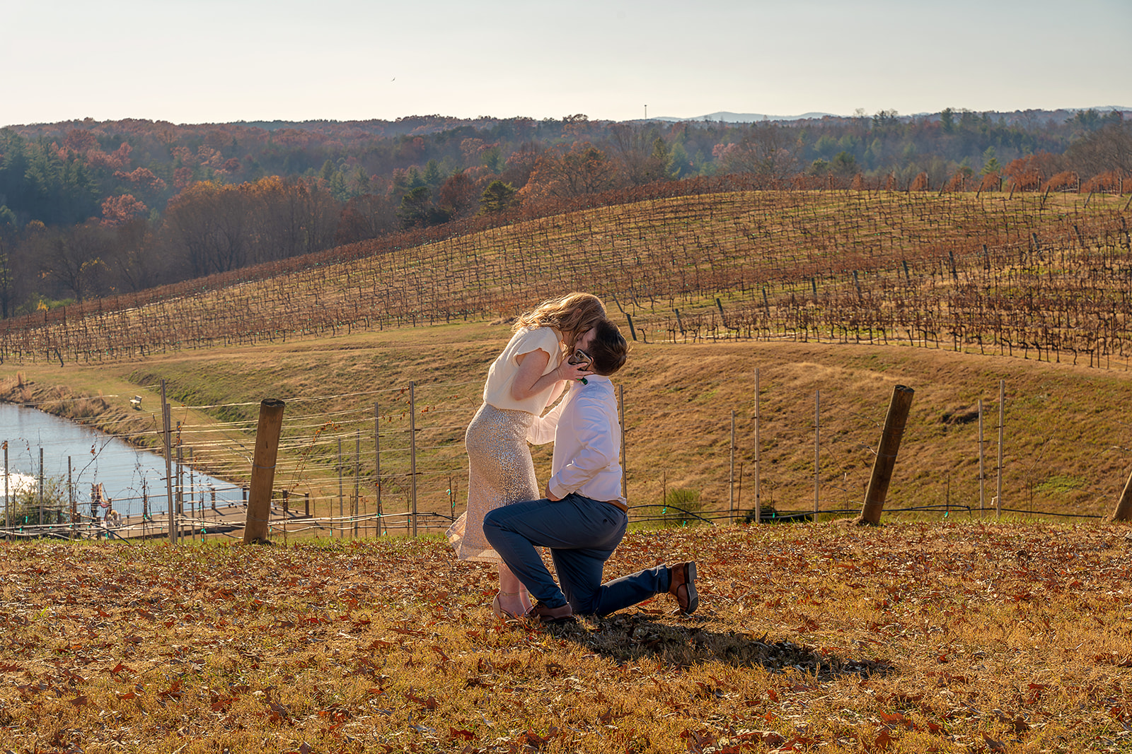 Surprise proposal at Montaluce Winery and Restaurant in Dahlonega, GA | Editorial Portraits by Hamer Visuals