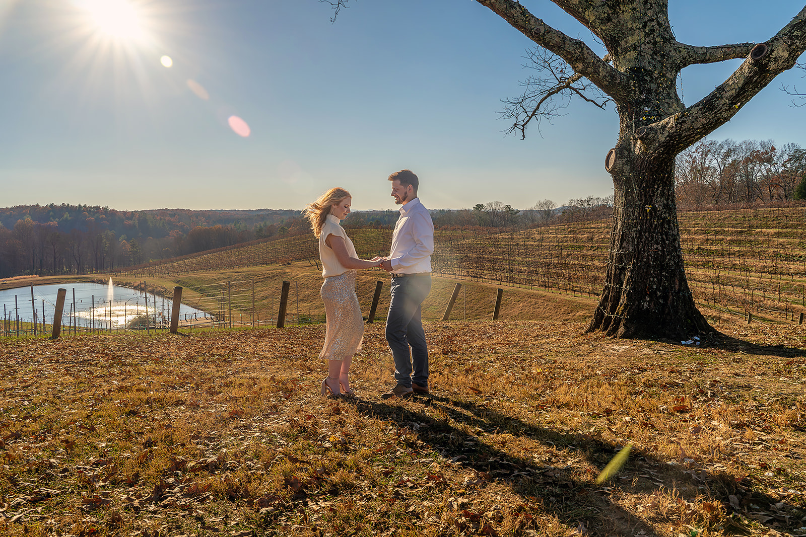 Surprise proposal at Montaluce Winery and Restaurant in Dahlonega, GA | Editorial Portraits by Hamer Visuals
