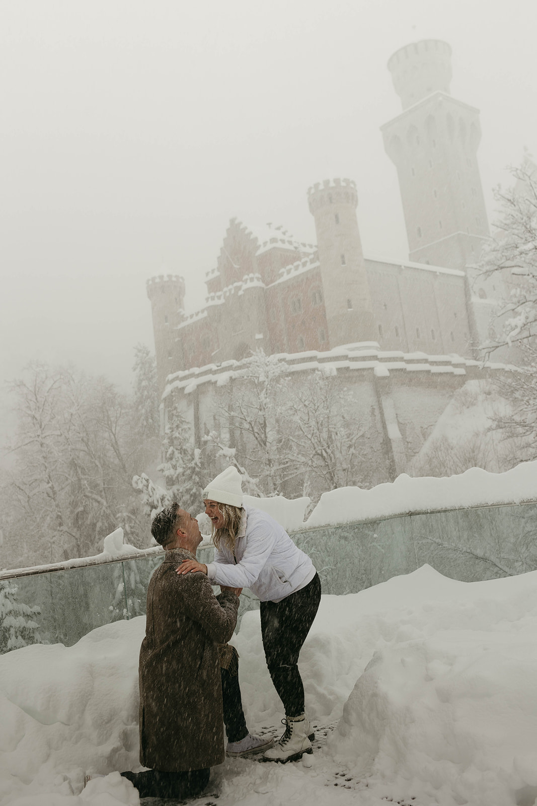 A proposal at Neuschwanstein castle