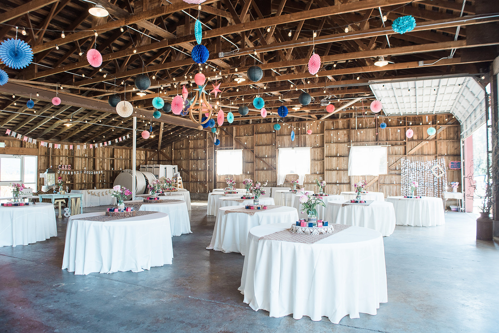 Maplehurst farm reception wedding photo