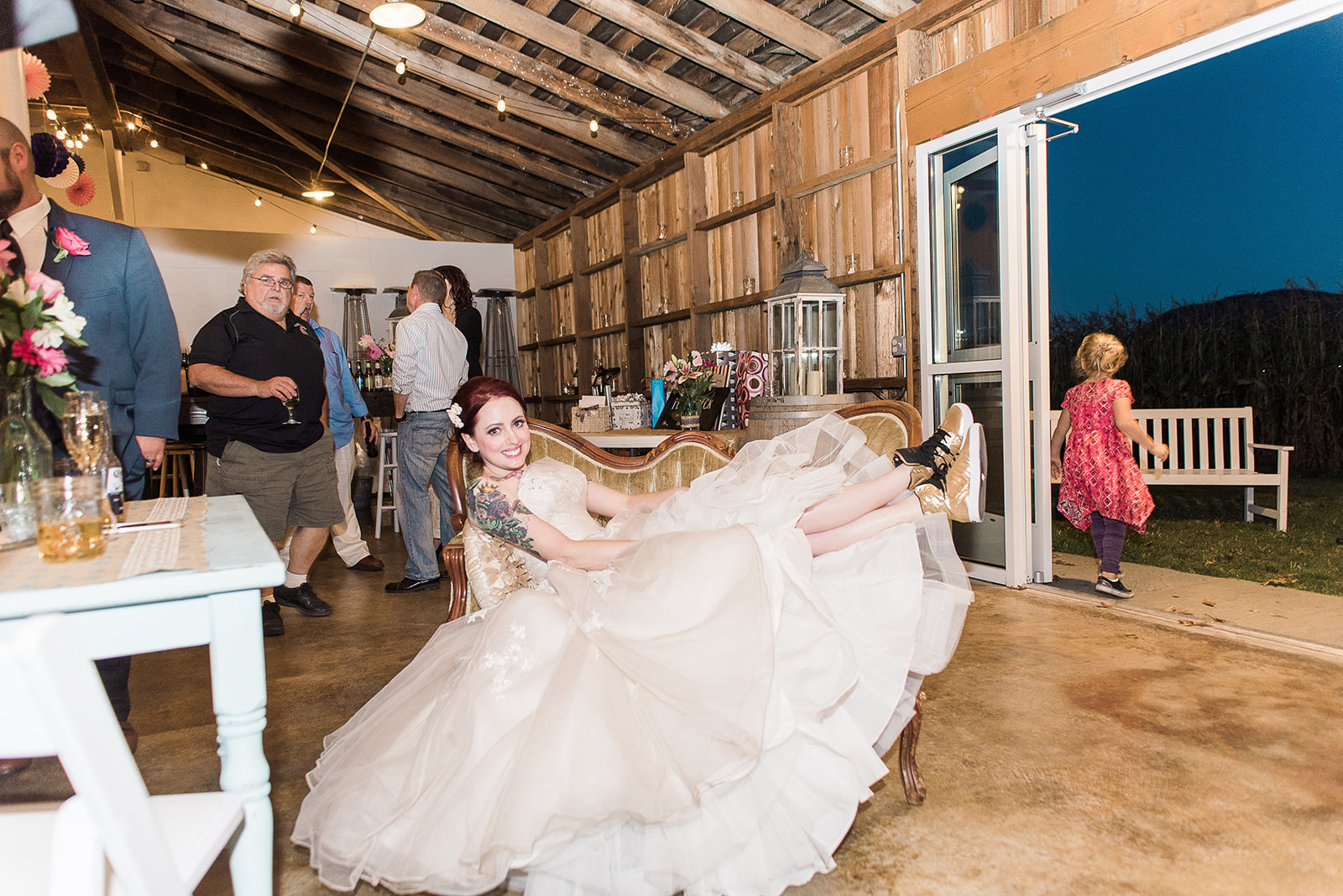 Maplehurst farm wedding reception photo