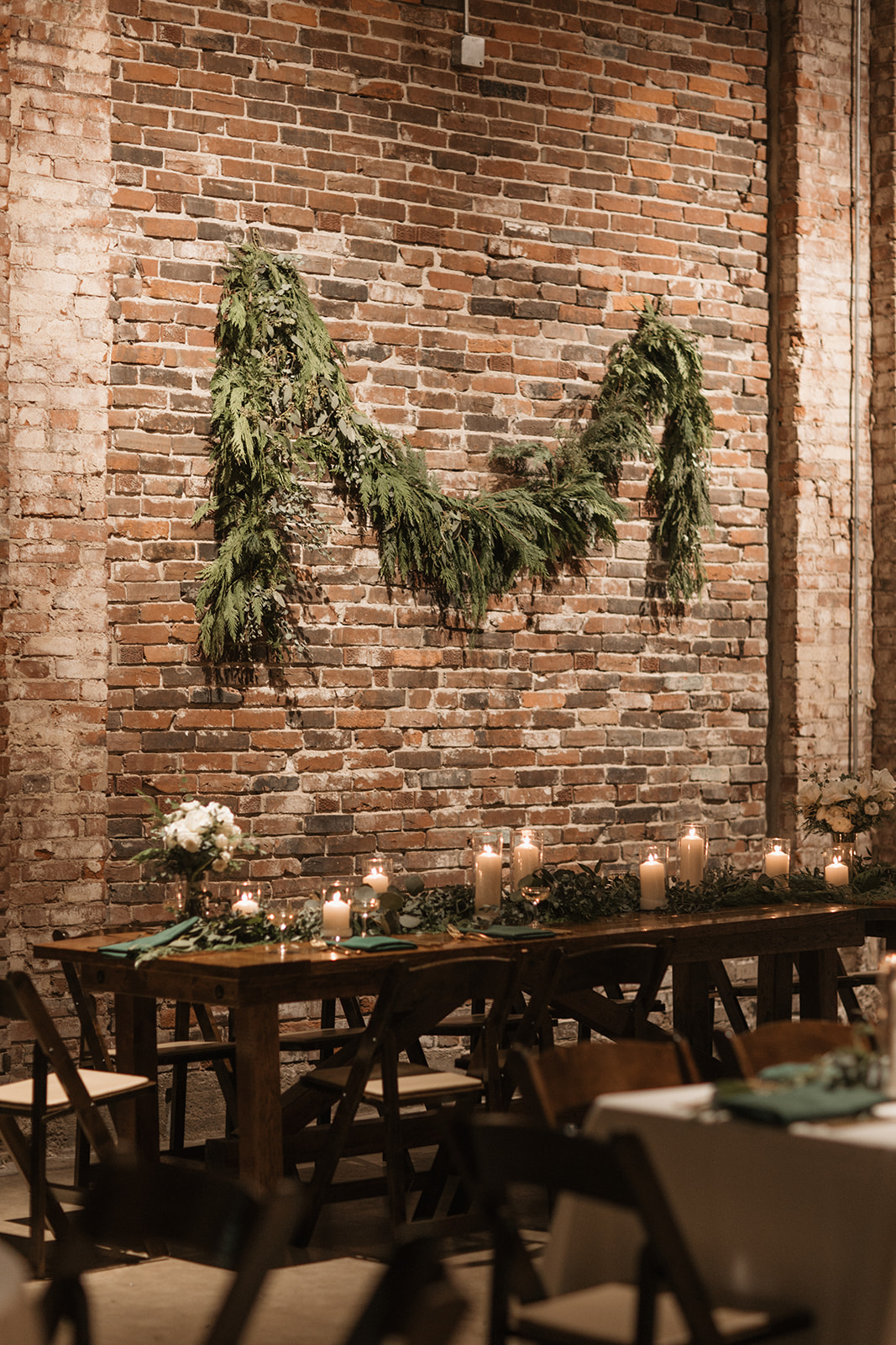 A table with decorations and flowers at Wild Carrot in St. Louis