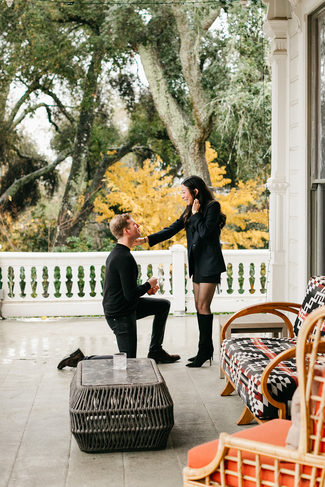 surprise proposal at the madrona hotel