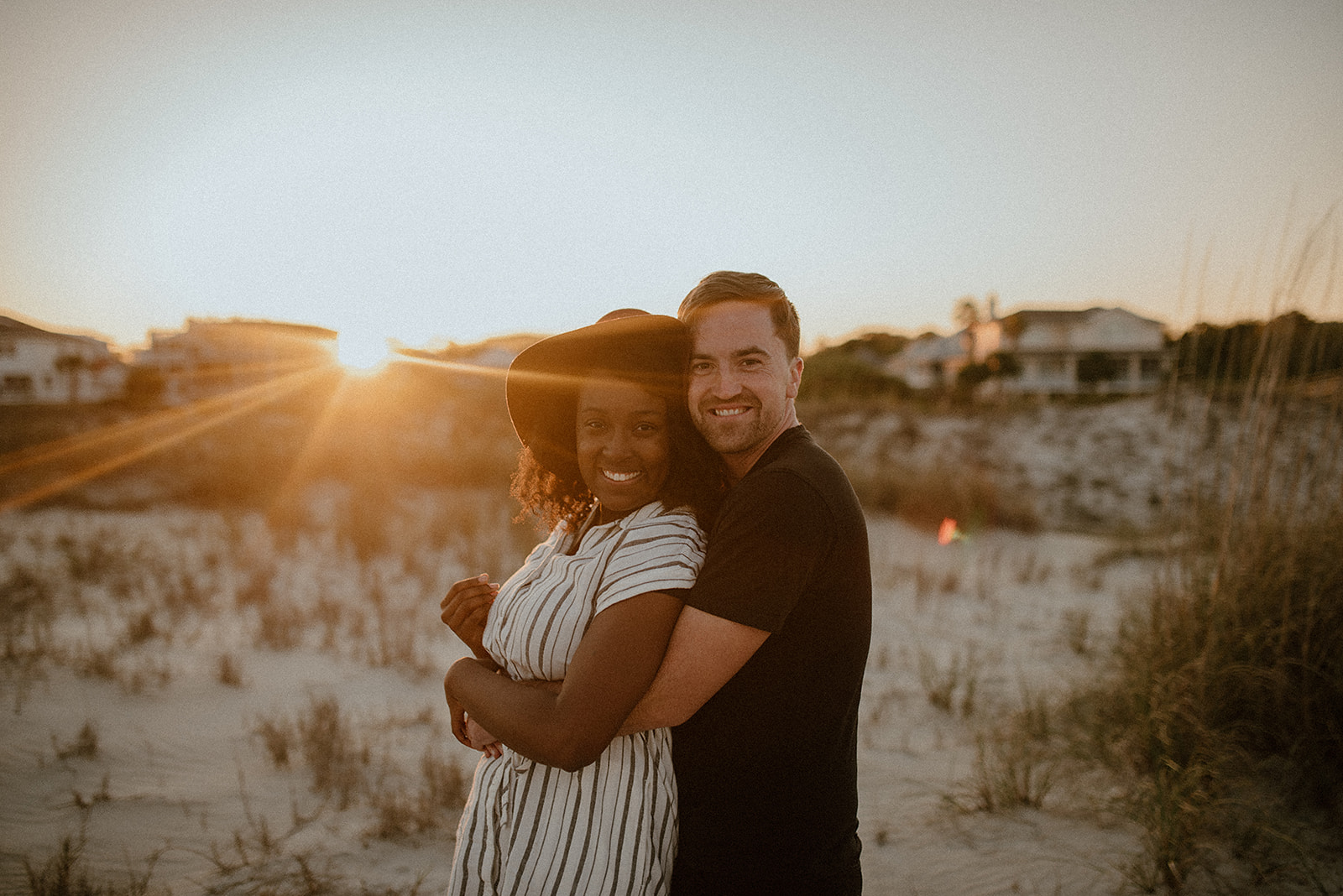 Anniversary couples session in Tybee Island