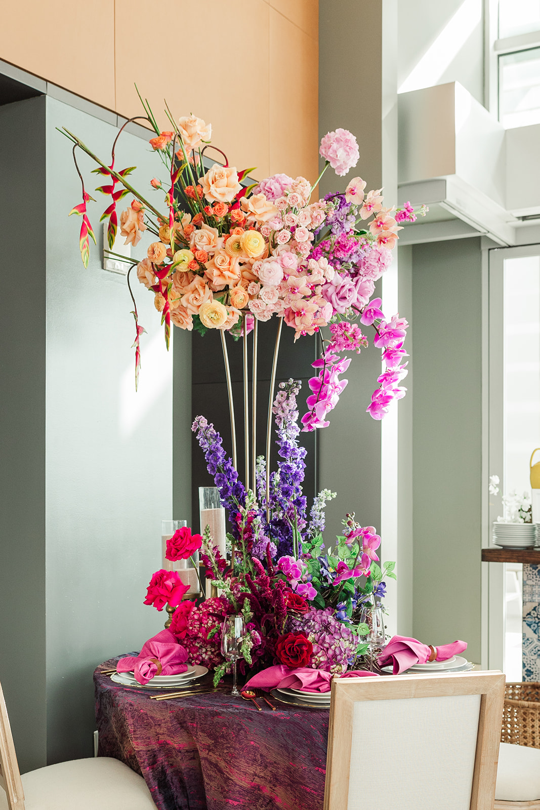 Florals and center pieces by Parker and Posies