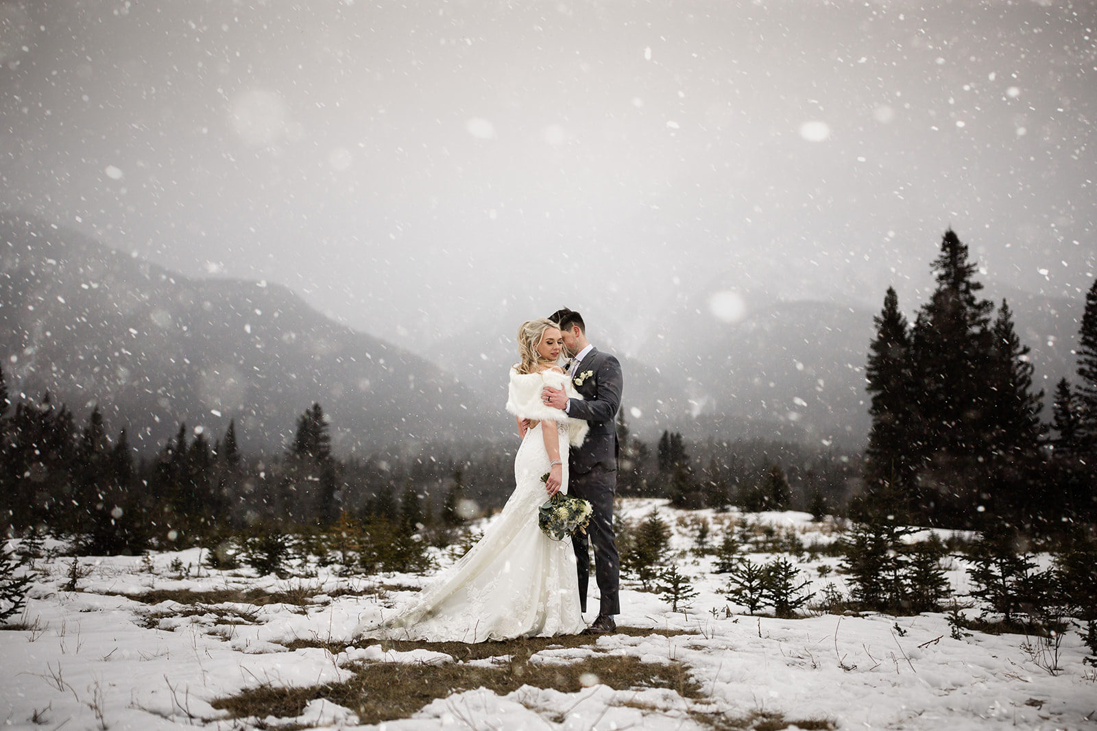 winter wonderland wedding formals