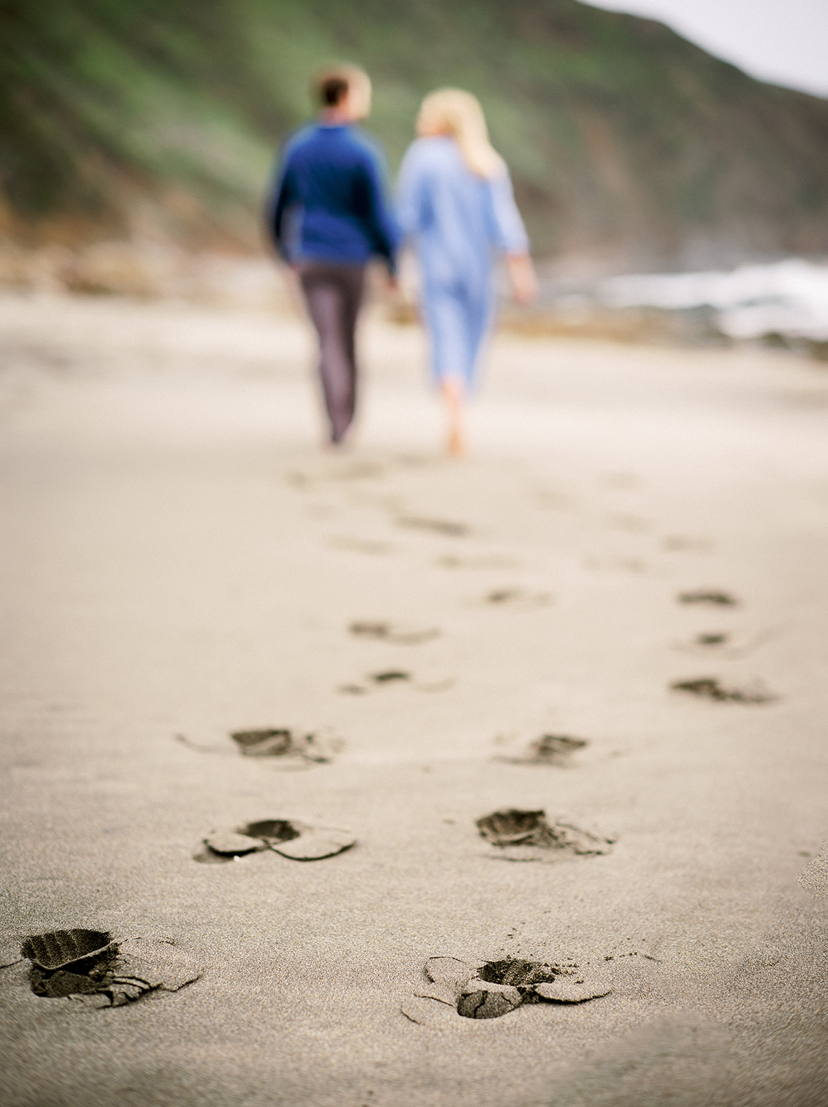 Walking away at Mclure's beach in Marin County.