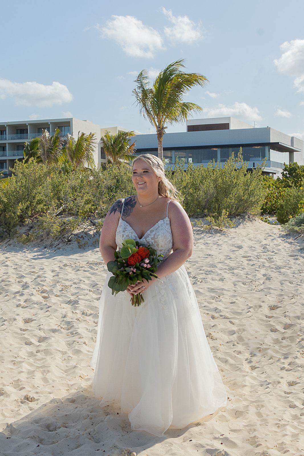 Bride and Groom Get Have Wedding in Grand Palladium Costa Mujeres Resort, Wedding Photographer in Cancun