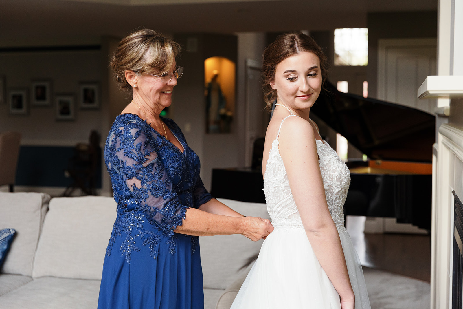 Kelly Reed and daughter bridget at wedding